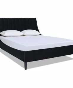 Top 10 ⌛ Jennifer Taylor Home Aspen Vertical Tufted Headboard Platform Bed Set, Anthracite Black, Queen 😉