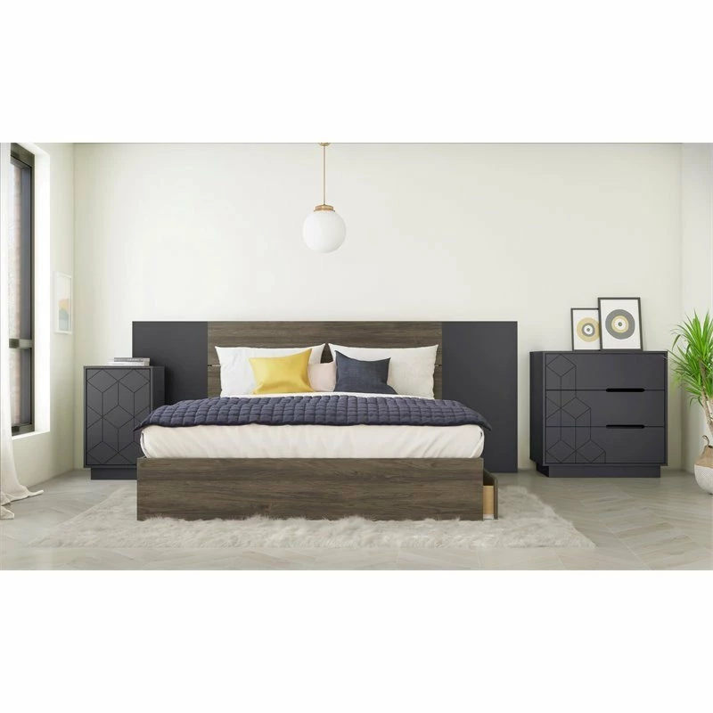 Promo โ๏ธ Nexera 420349 3 Drawer Chest Charcoal Gray ๐งจ - Image 4