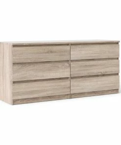 Deals 🛒 Tvilum Naia 6-Drawer Double 👗 Dresser, Truffle 👍
