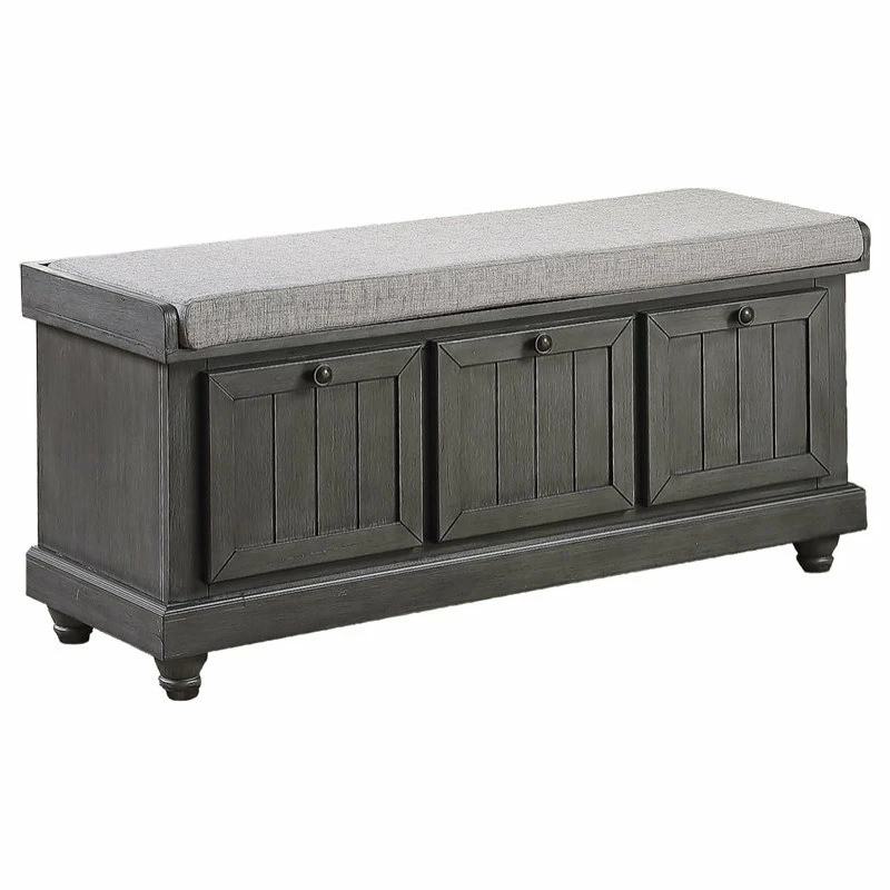 Deals ๐ฅ Domain Industries Inc. Lexicon Woodwell Wood Storage Bench In Dark Gray ๐ - Image 4