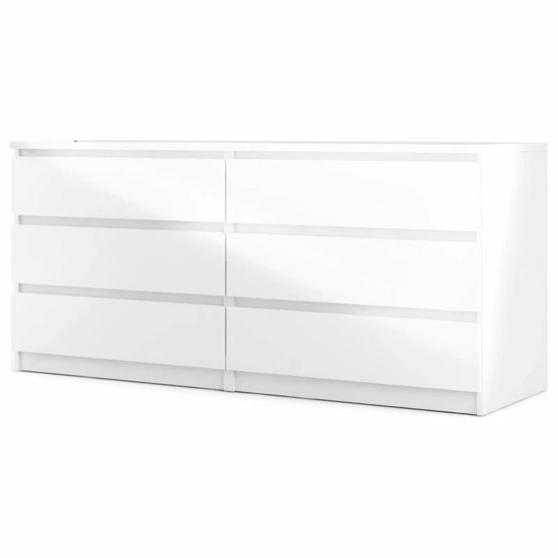 Best reviews of โค๏ธ Tvilum 6 Drawer Double ๐ Dresser White High Gloss ๐ - Image 3