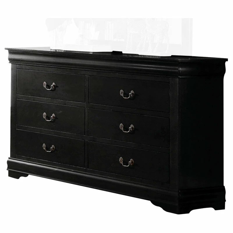Best Pirce 🌟 Acme Furniture Louis Philippe 👗 Dresser, Black 🎁