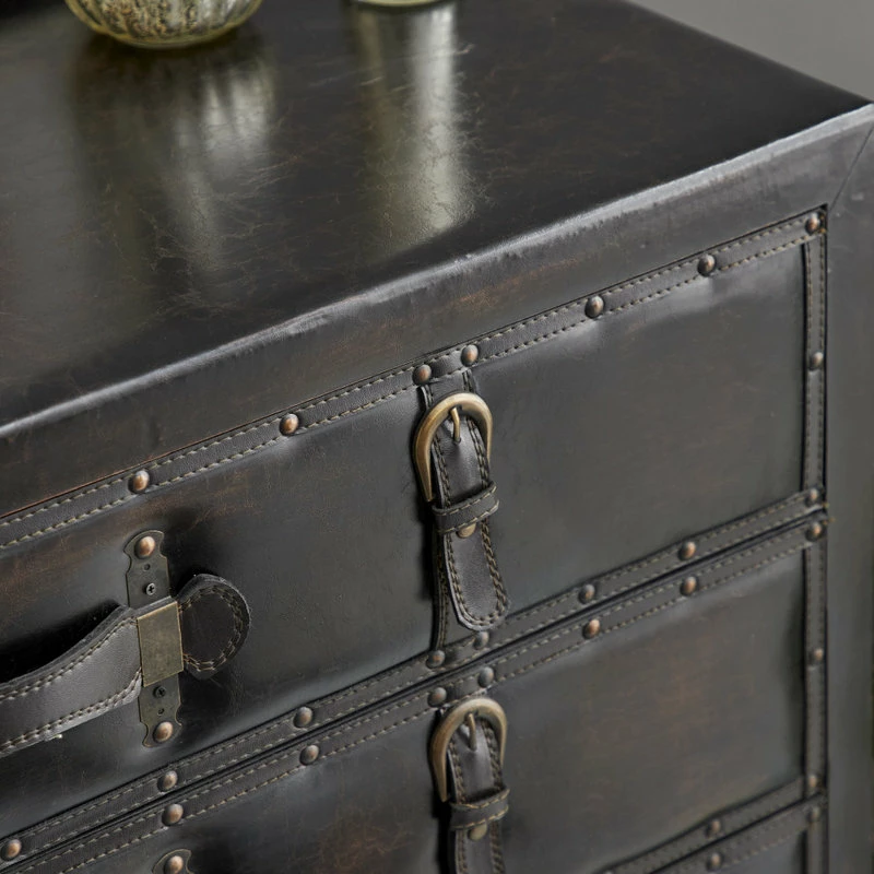 Coupon 🔥 Brimfield & May Traditional Black Wood Chest 55738 🤩 - Image 7
