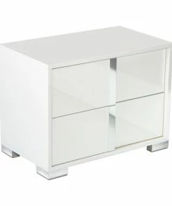 Best Pirce 🔥 Vig Furniture Inc. Modrest San Marino Modern White Nightstand, Left 😉