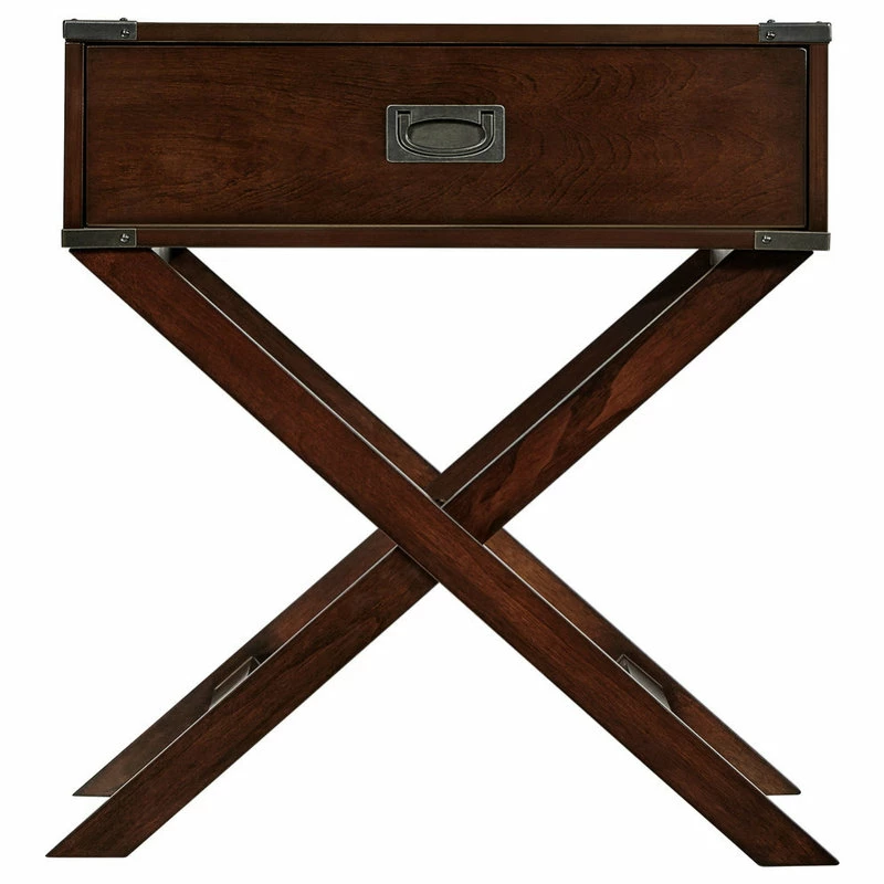 Best Pirce ๐ Inspire Q Alastair Wood Campaign Accent Table Nightstand, Espresso ๐ - Image 2