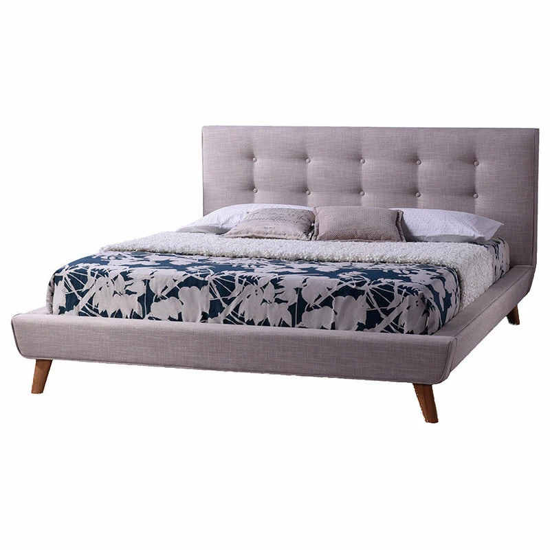 Coupon โ๏ธ Baxton Studio Jonesy Fabric Upholstered Platform Bed, Beige, Full ๐งจ
