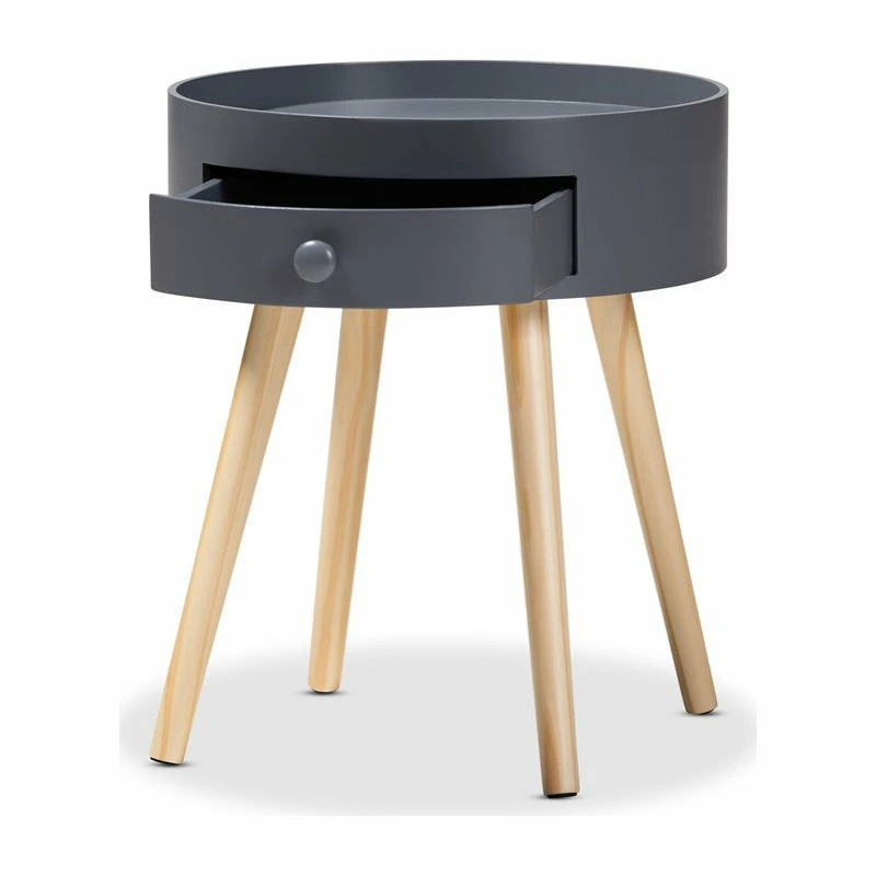 Best reviews of ๐ Baxton Studio Jessen Gray 1-Drawer Wood End Table ๐ - Image 2