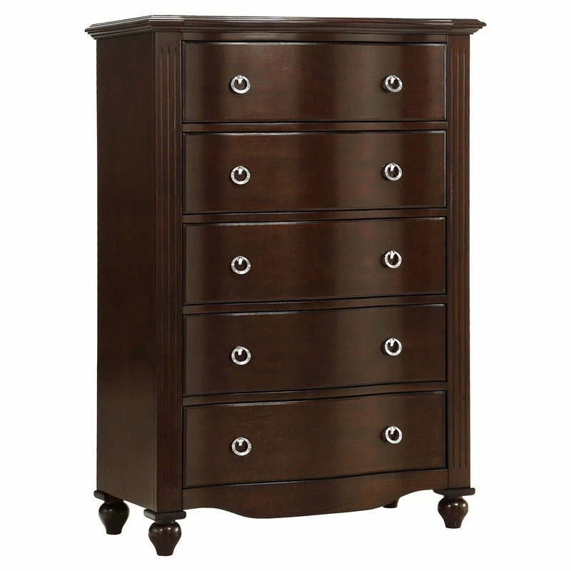 Promo βοΈ Domain Industries Inc. Lexicon Meghan 36" 5 Dovetail Drawers Traditional Wood Chest In Espresso π