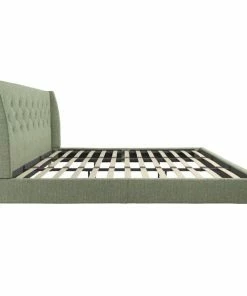 Best reviews of 🛒 DHP Novogratz Her Majesty King Bed In Light Green Linen 🔥