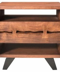 Deals โญ Moe's Home Collection Moe's Home Industrial Madagascar Nightstand With Brown Finish UH-1008-03 ๐งจ