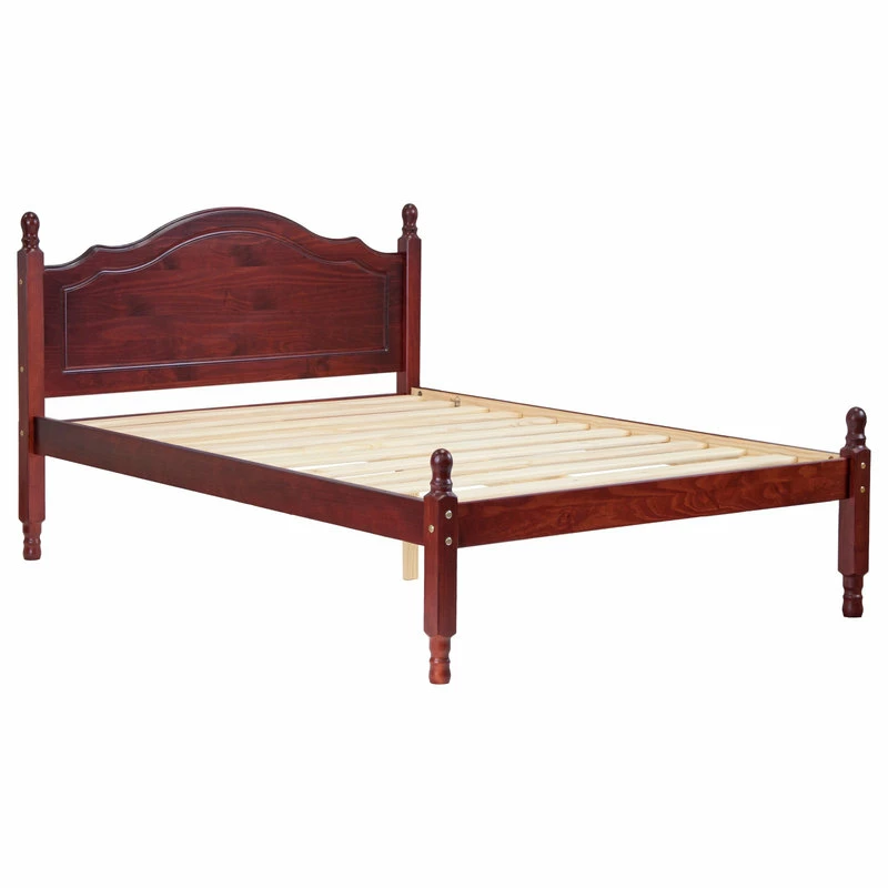 Coupon 🤩 Palace Imports 100% Solid Wood Reston Full Panel Headboard Platform Bed, Mahogany 🥰