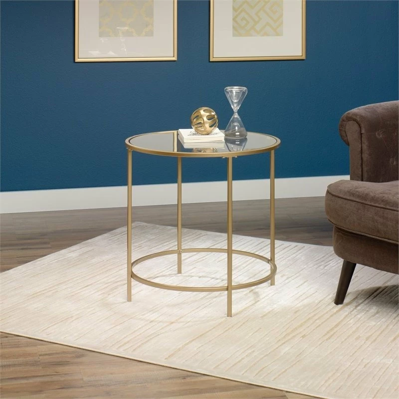 Promo ๐คฉ Home Square Set Of 2 Nightstand In Satin Gold โ - Image 2
