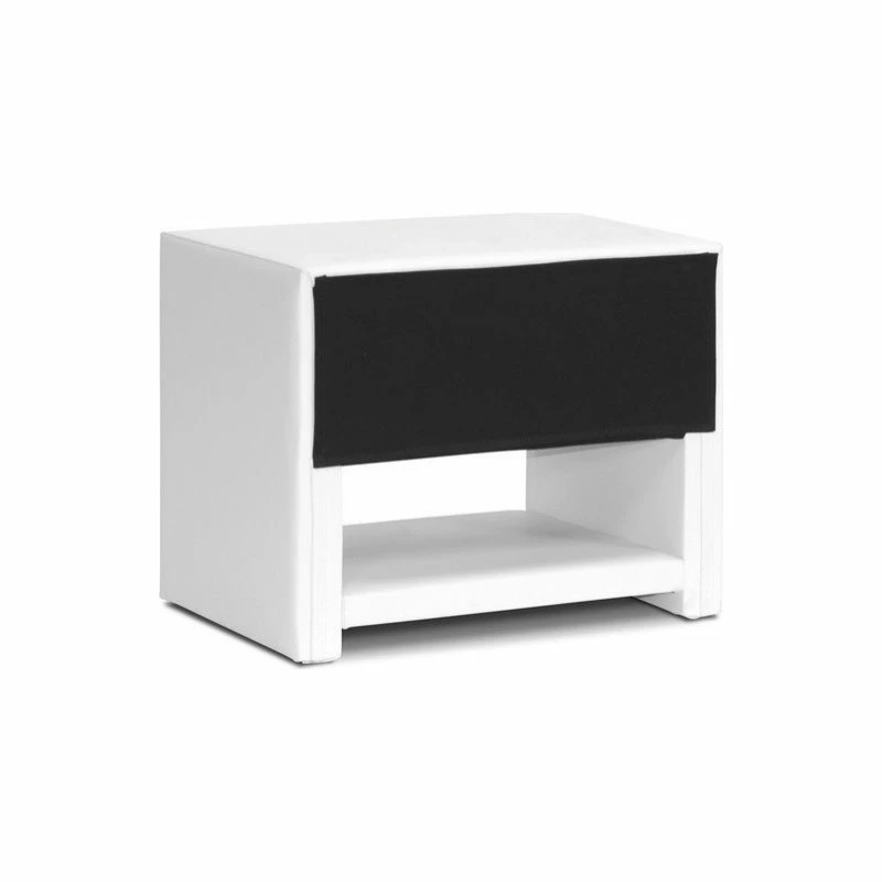 Buy ๐ Baxton Studio Massey White Upholstered Modern Nightstand โค๏ธ - Image 3