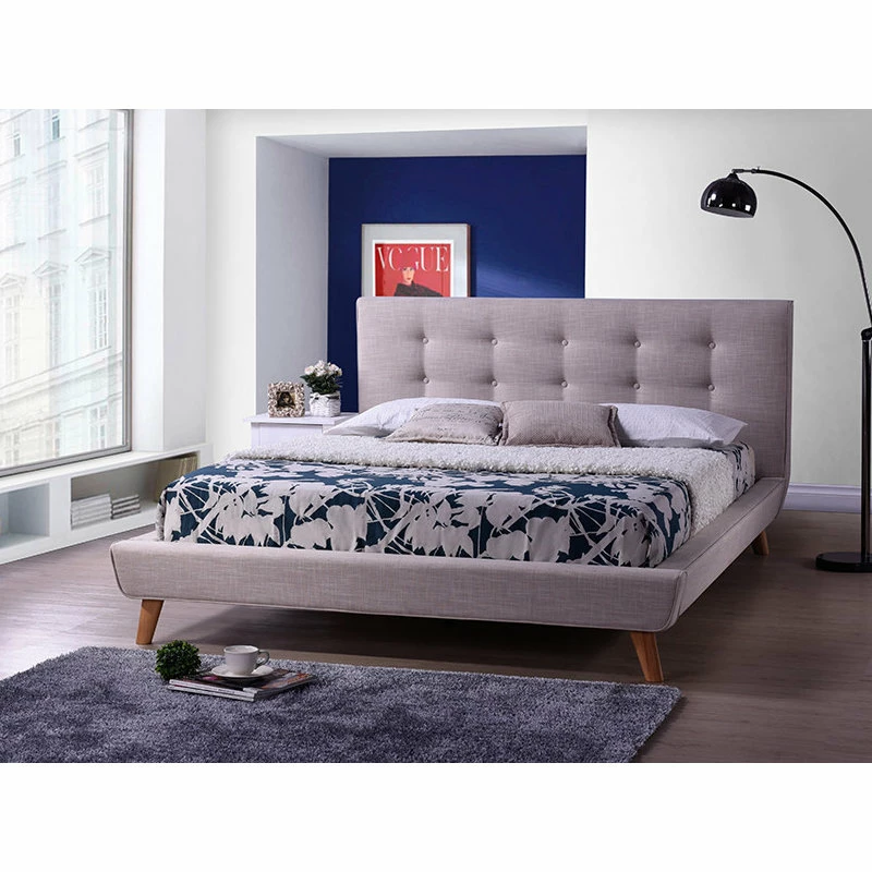 Coupon โ๏ธ Baxton Studio Jonesy Fabric Upholstered Platform Bed, Beige, Full ๐งจ - Image 5