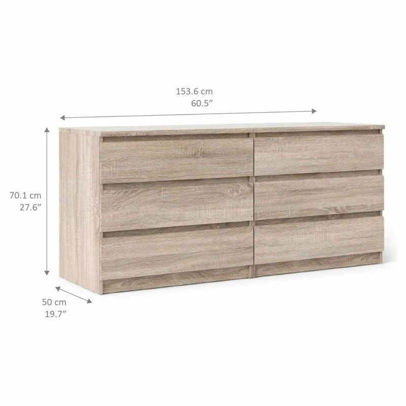 Deals ๐ Tvilum Naia 6-Drawer Double ๐ Dresser, Truffle ๐ - Image 2