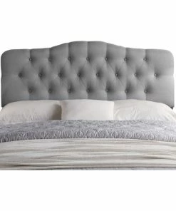 Best reviews of 🧨 Rosevera Corporation Charlotte Upholstered Panel Headboard, Gray, King 🧨