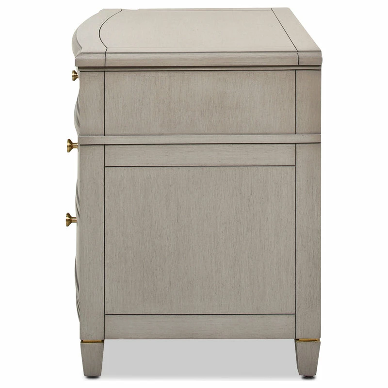 Outlet 🔥 Jennifer Taylor Home Dauphin Gold Accent End Table, Gray Cashmere 😉 - Image 5