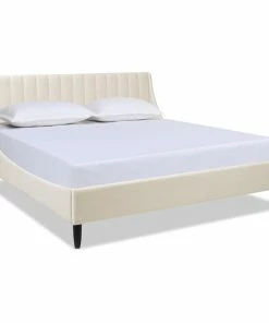 Deals 💯 Jennifer Taylor Home Aspen Vertical Tufted Headboard Platform Bed Set, French Beige, King 👍