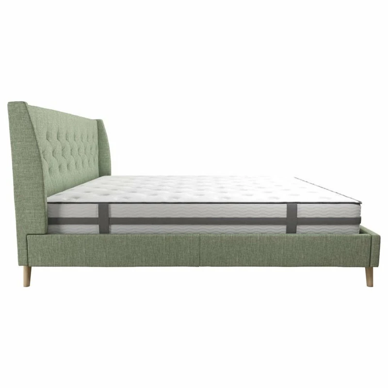 Best reviews of π DHP Novogratz Her Majesty King Bed In Light Green Linen π₯ - Image 5