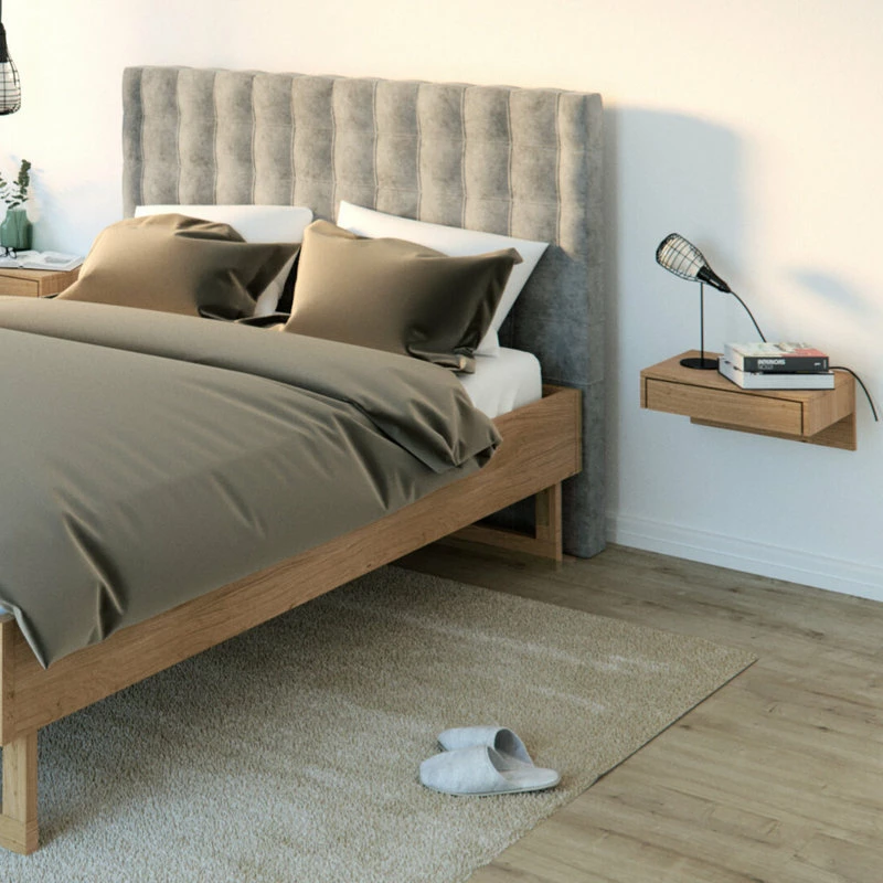 Cheap ๐ Woodek Design Bo Floating Bedside Table, Wall Hanging, Wooden Nightstand With Drawer, Oak โ - Image 6