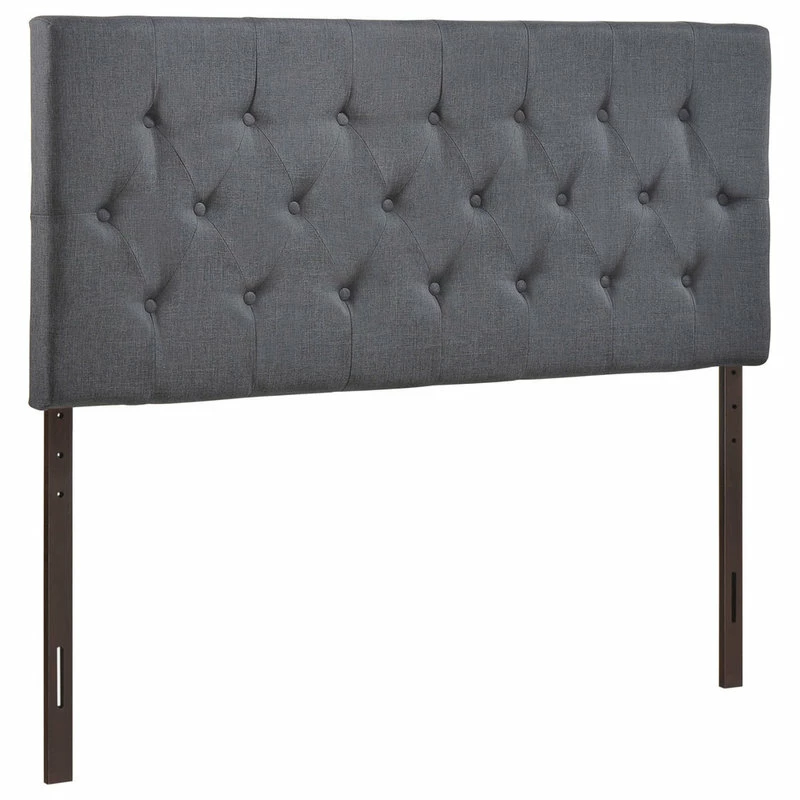 Cheap 🤩 Modway Clique Queen Headboard, Smoke 🤩 - Image 3