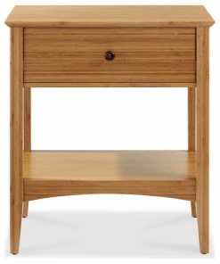 Hot Sale 🌟 Eco Ridge By Bamax Willow Nightstand, Caramelized 👏