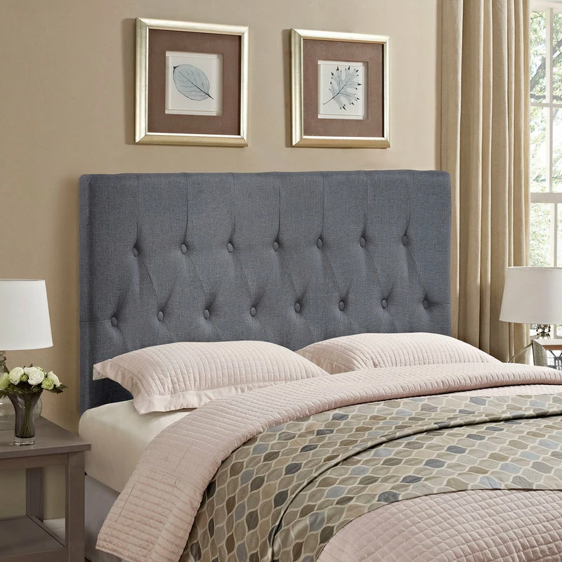 Cheap 🤩 Modway Clique Queen Headboard, Smoke 🤩 - Image 4