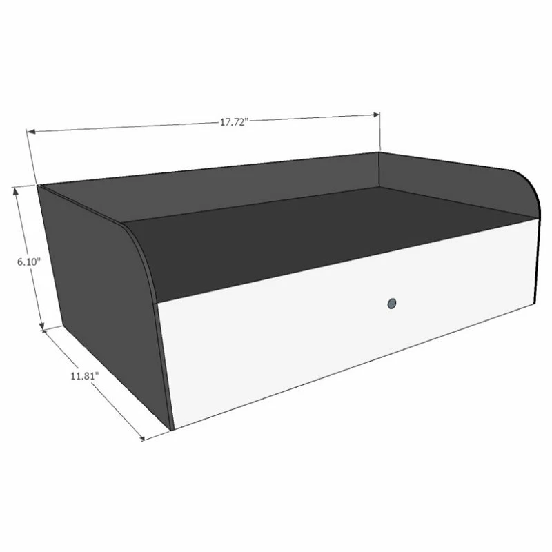 Flash Sale 🤩 Woodek Design Adele Floating Nightstand Drawer Bedside Table, Premium Oak And Metal 🎉 - Image 6