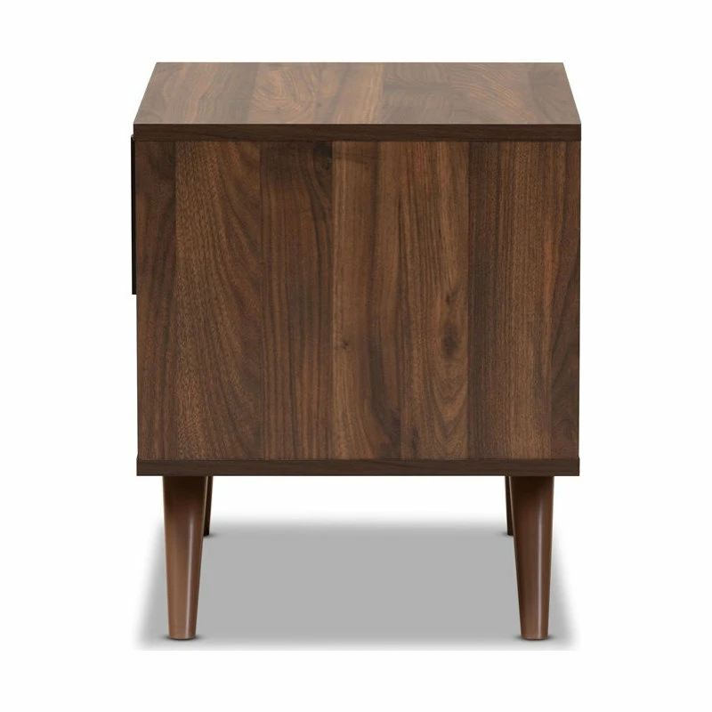 Cheap ๐ Baxton Studio Naoki Two-Tone Gray And Walnut Finished Wood 1-Drawer Nightstand ๐งจ - Image 4