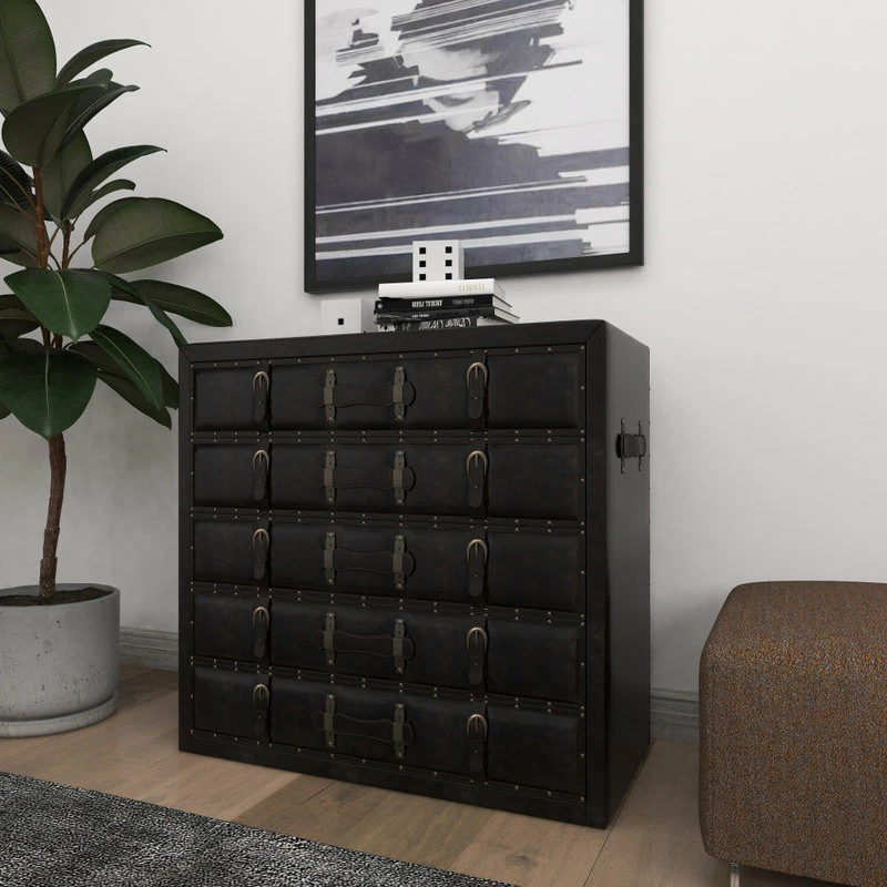 Coupon 🔥 Brimfield & May Traditional Black Wood Chest 55738 🤩 - Image 11