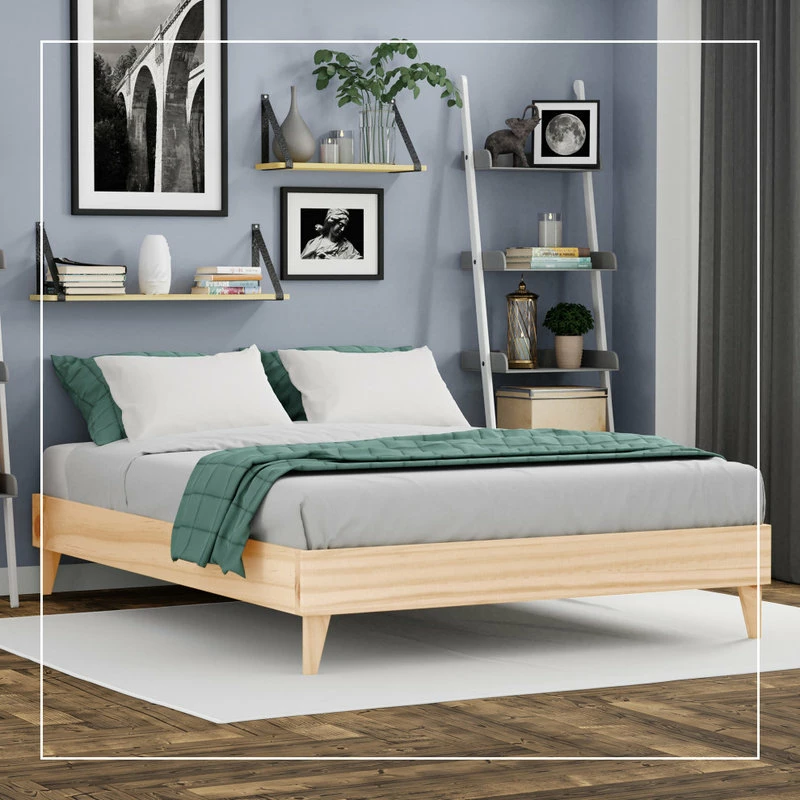 Wholesale 🌟 ELuxury Wooden Platform Bed Frame - Multiple Finishes Available, Natural, King 👏 - Image 8