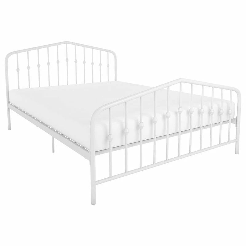 Best Sale ๐ฏ Novogratz Bushwick Metal Bed, White, Full ๐ฅ