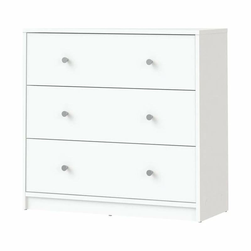 Cheapest โจ Tvilum Portland 3 Drawer Chest, White ๐ - Image 2