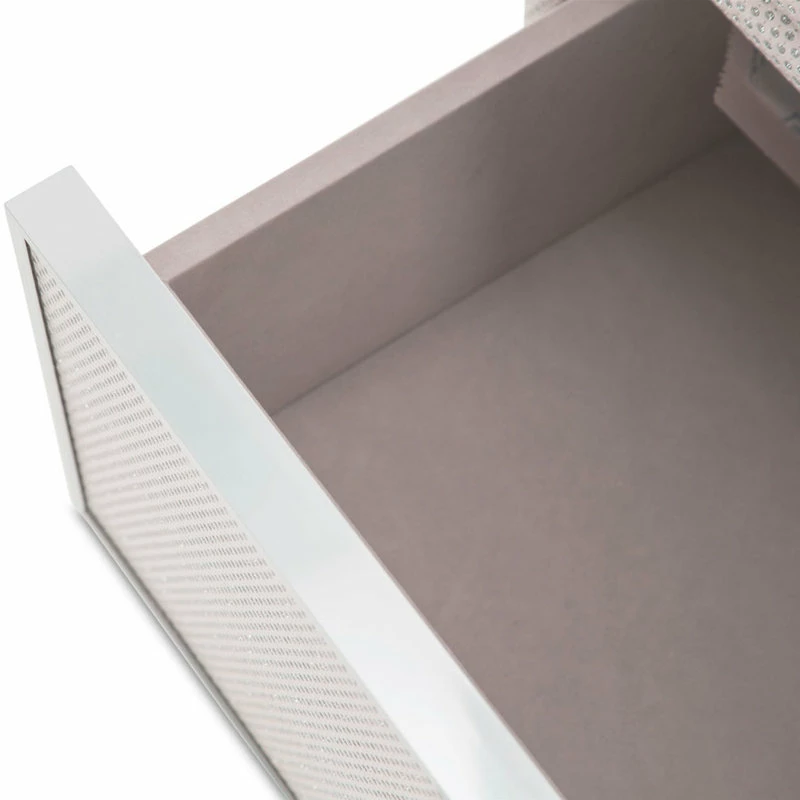 Wholesale 🌟 Michael Amini Glimmering Heights Upholstered Swivel Lingerie Chest - Ivory 🤩 - Image 6