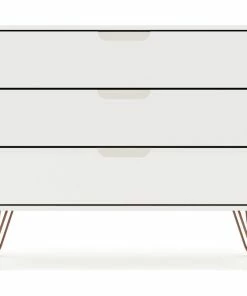 Hot Sale 🎉 Manhattan Comfort Rockefeller 👗 Dresser, White 🌟