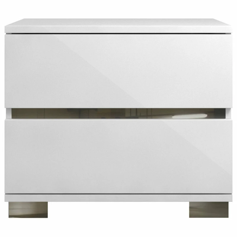 New ๐งจ At Home USA Inc. Live White 2-Drawer Nightstand ๐