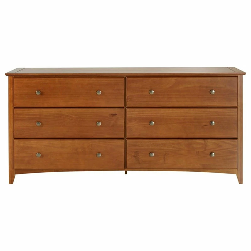 New โ๏ธ Camaflexi Shaker Style Solid Wood 6-Drawer Bedroom ๐ Dresser In Cherry ๐ - Image 2