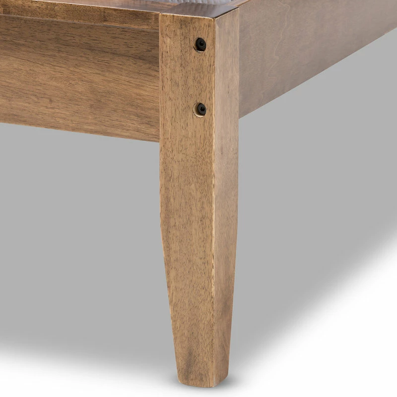 Best Sale ๐ Baxton Studio Leyton Mid-Century Modern Gray Fabric Upholstered Platform Bed, Queen ๐ฅ - Image 5