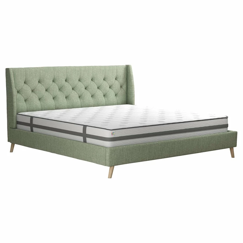 Best reviews of π DHP Novogratz Her Majesty King Bed In Light Green Linen π₯ - Image 3