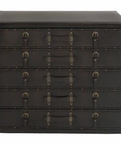 Coupon 🔥 Brimfield & May Traditional Black Wood Chest 55738 🤩