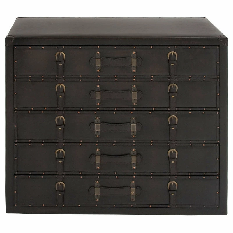 Coupon 🔥 Brimfield & May Traditional Black Wood Chest 55738 🤩
