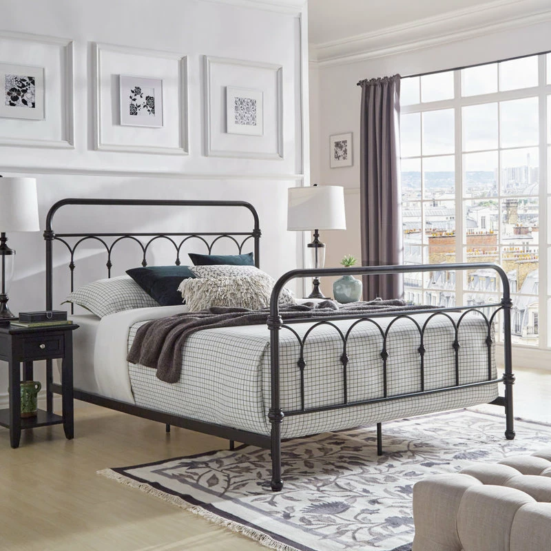 Wholesale ✔️ Inspire Q Maverick Rustic Metal Bed, Dark Bronze, Queen 😀 - Image 5