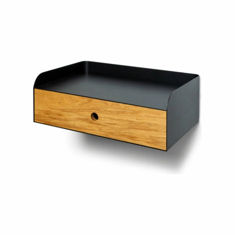 Flash Sale 🤩 Woodek Design Adele Floating Nightstand Drawer Bedside Table, Premium Oak And Metal 🎉 - Image 2
