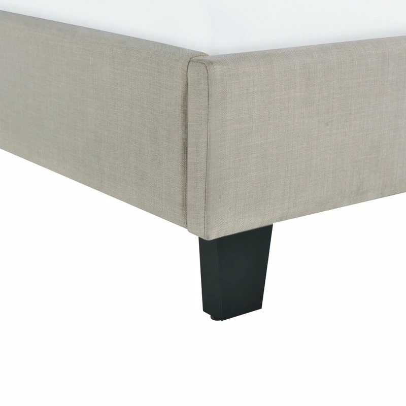 Promo 🎉 HomeFare Scalloped Tufted Upholstered Bed, Cream, Twin 🔥 - Image 7