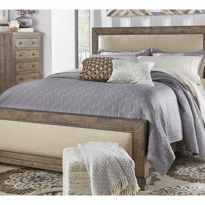 Deals ๐ Progressive Furniture Willow Complete Bed, King, Upholstered ๐ - Image 4