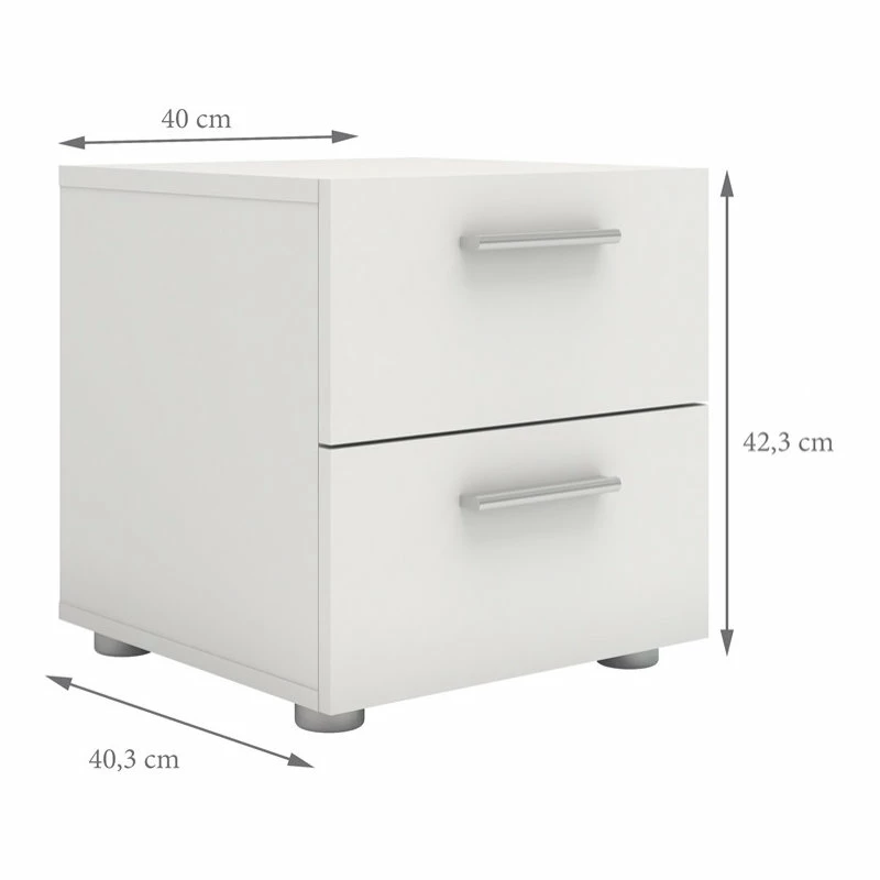 Top 10 😍 Home Square 3 Piece Double 👗 Dresser And Nightstand Bedroom Set In White ⌛ - Image 3