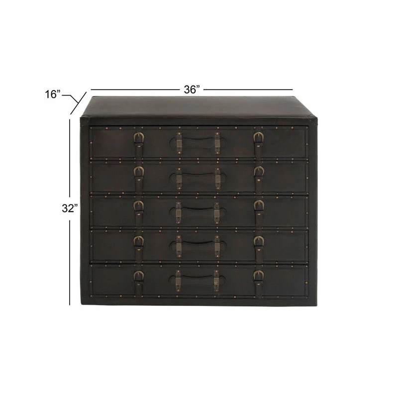 Coupon 🔥 Brimfield & May Traditional Black Wood Chest 55738 🤩 - Image 8