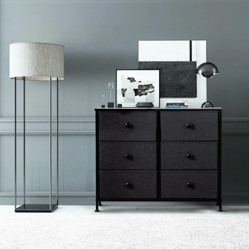 Budget β Duhome Elegant Lifestyle 6 Fabric Drawers Steel Frame Double π Dresser, Black β€οΈ - Image 3