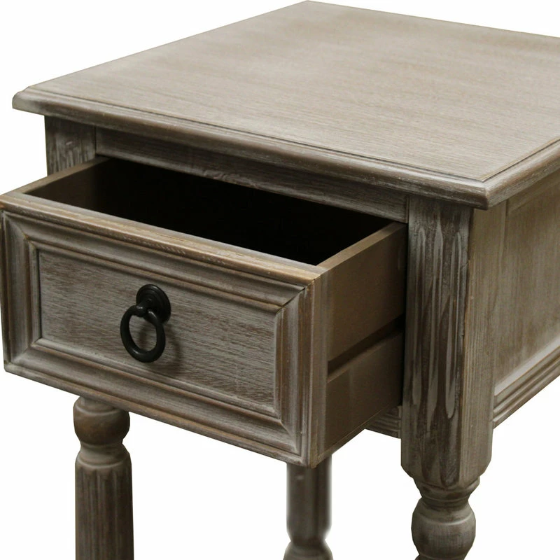 Cheap ๐ Urban Designs, Casa Cortes Urban Designs Ella Rustic Weathered Wooden Night Stand Accent Table ๐ - Image 4