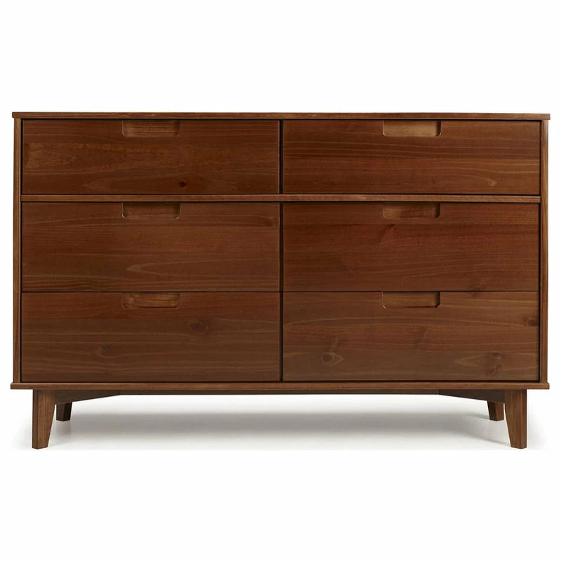 Cheapest β¨ Walker Edison 6 Drawer Mid Century Modern Wood π Dresser π― - Image 3